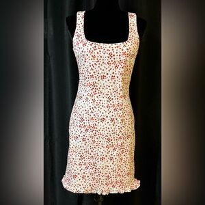 Moda International Floral Midi Dress with Zipper Closure and Wide Straps- Size 8